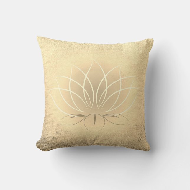 Coussin Bel or Lotus, Zen (Recto)