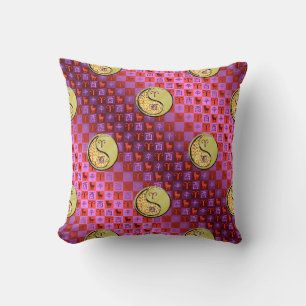 Coussin Bélier & Coq de Métal