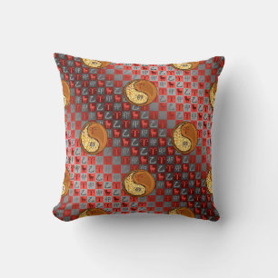 Coussin Bélier & Lapin de bois.