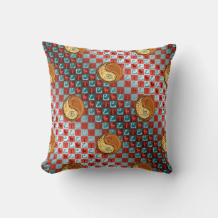 Coussin Bélier & Serpent de Bois