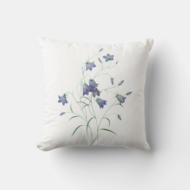 Coussin Bell flower Throw Pillow (Recto)