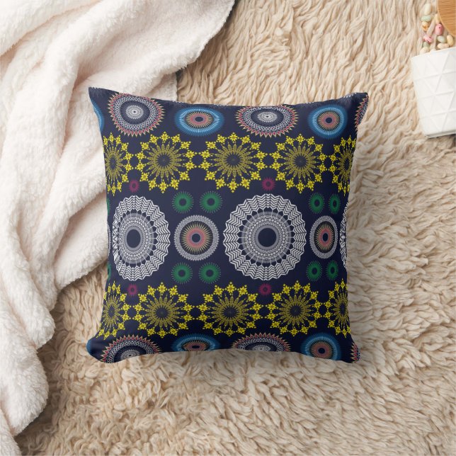 Coussin Belle Africaine Géométrique à motif ethnique  (Couverture)