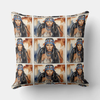 Coussin Belle Américaine Autochtone