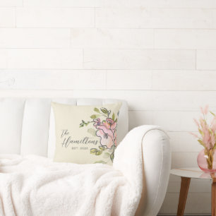 Coussin Belle aquarelle Floral Custom Etabli