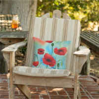 Belle aquarelle poppies motif nom monogramme