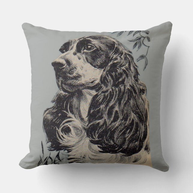 Coussin belle cocker spaniel (Recto)