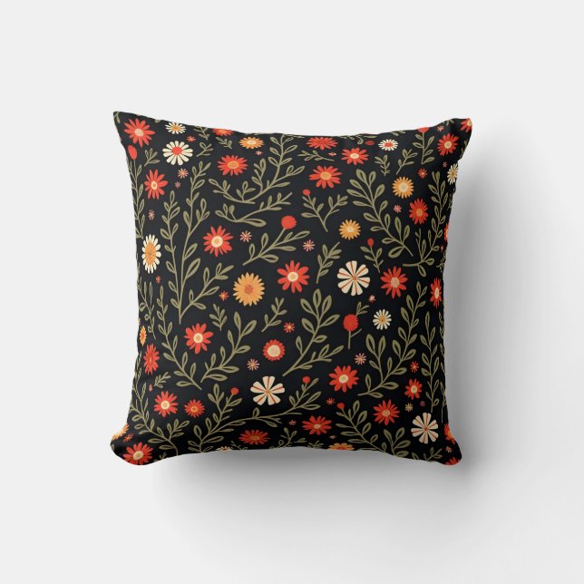 Coussin Belle Collection Florale Vintage tendance (Recto)
