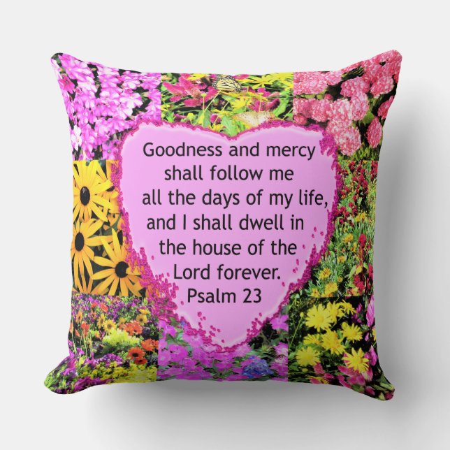 COUSSIN BELLE CONCEPTION FLORALE PSALM 23 (Recto)