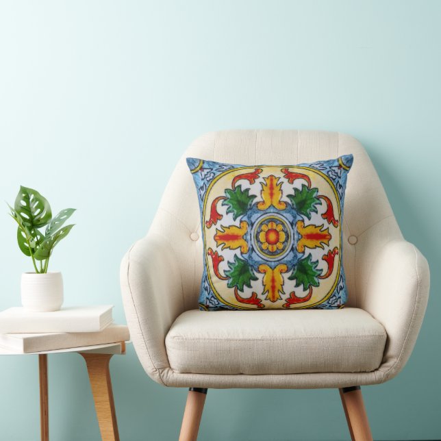 Coussin Belle Décoration Carrelage Motif Séjour (Chaise)