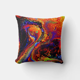 Coussin Belle et colorée liquide fondu