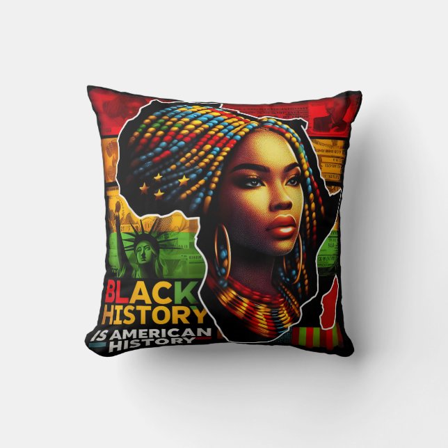 Coussin Belle femme noire (Recto)