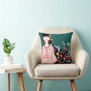 Coussin Belle fille