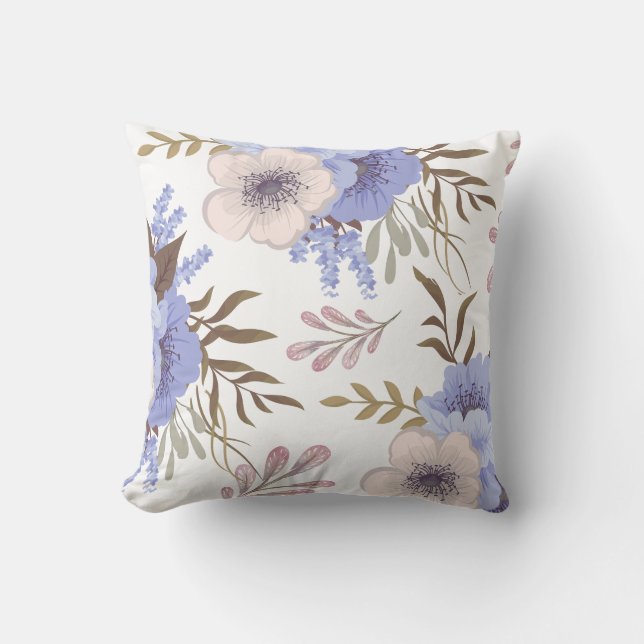 Coussin Belle Fleur violette (Recto)