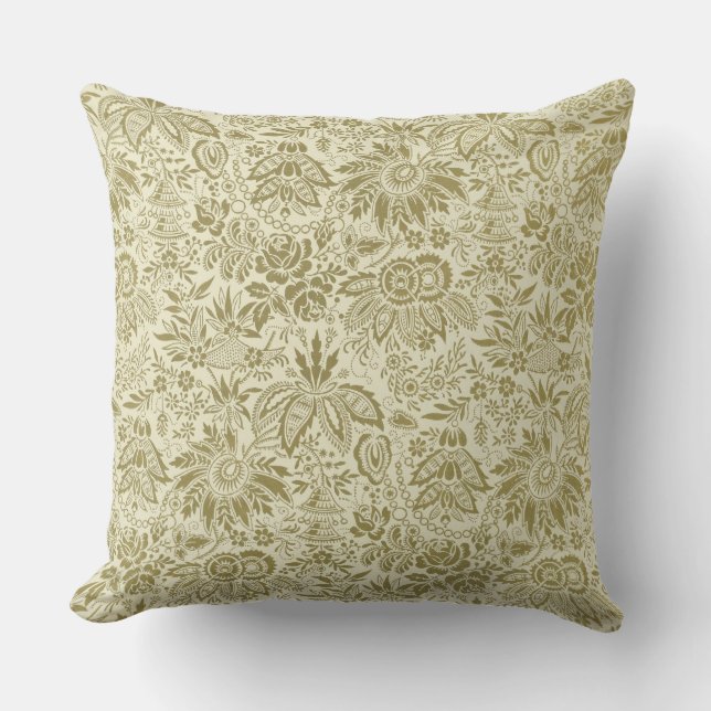 Coussin Belle florale antique (Recto)