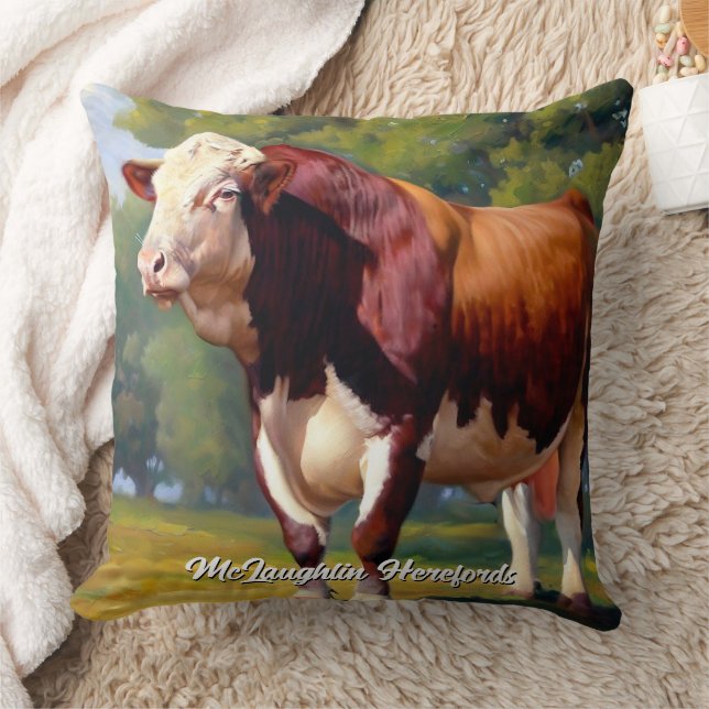 Coussin Belle Hereford Bull (Couverture)