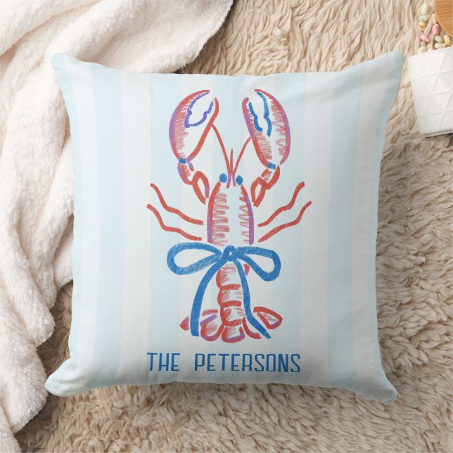 Coussin Belle main de lhomard tiré sur le littoral (Couverture)