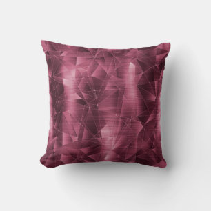 Coussin Belle Motif géométrique de luxe bordeaux