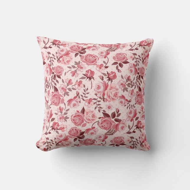 Coussin Belle rose rose rose (Recto)