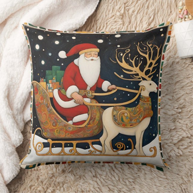 Coussin Belle Sleigh de Noël (Couverture)