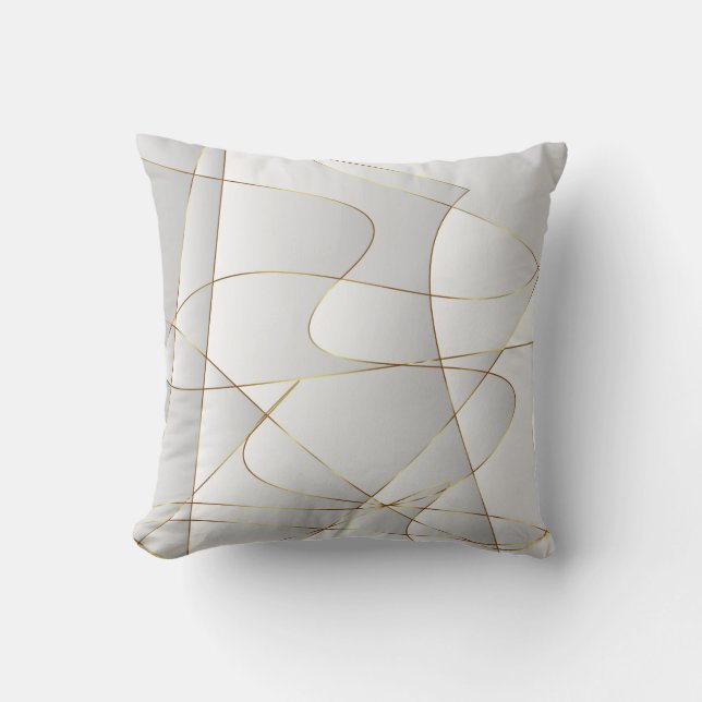 Coussin Belles lignes d'or (Recto)