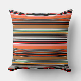Coussin Belles rayures colorées