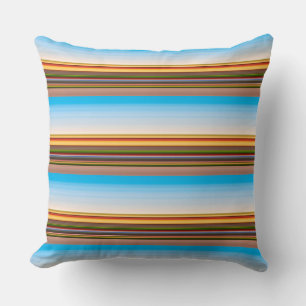 Coussin Belles rayures colorées modernes