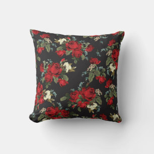 Coussin Belles Roses rouges Abstraites