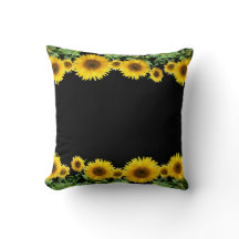 Belles Tournesols Jaunes sur Noir