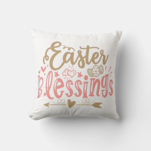 Coussin Bénédiction de Pâques Jolie citation