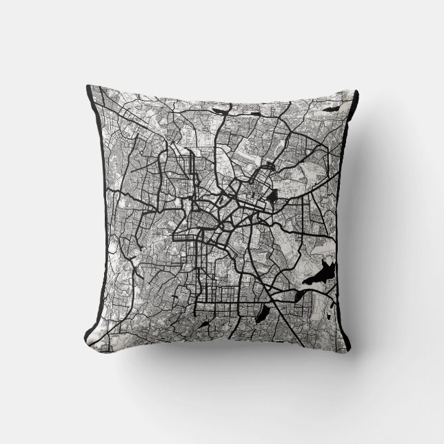 Coussin Bengaluru Karnataka Map (Recto)