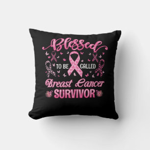 Coussin Béni D'Être Appelé Cancer Du Sein Survivant Rose R