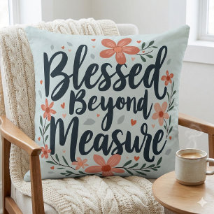 Coussin Bénie au-delà de toute mesure - Art floral inspira