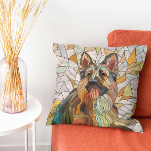 Coussin berger allemand - Art mosaïque