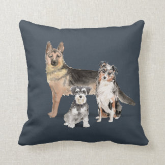 Coussin berger allemand Berger australien Mini Schnauzer