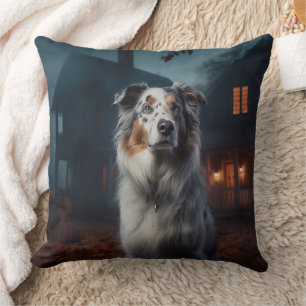Coussin Berger Australien Halloween Épouvantable