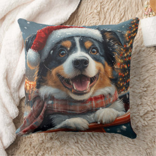 Coussin Berger Australien Montagnes Russes Noël