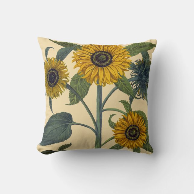 Coussin Besler : Tournesol (Recto)