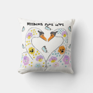 Coussin Besoin de Swans d'amour