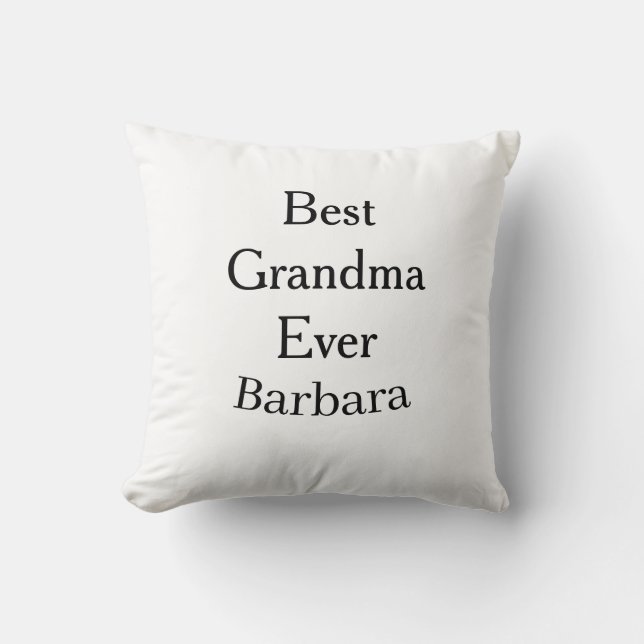 Coussin Best Grandma ever name date simple mothers day min (Recto)