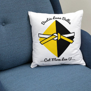 Coussin Bestie Chat Maman Personnalisée Cute Amour Citatio