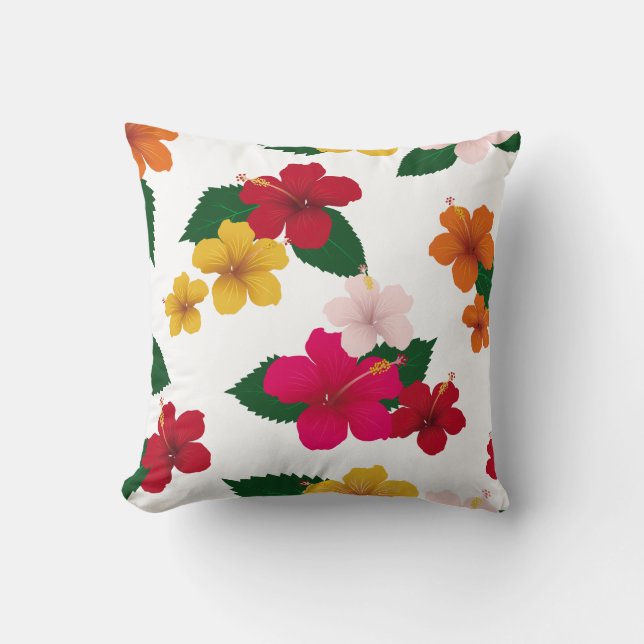 Coussin Bestseller joli design floral pour mariage (Recto)