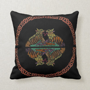 Coussin Bêtes celtiques Jeter l'oreiller