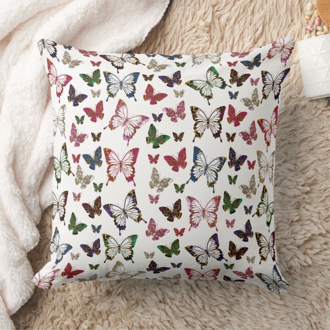 Coussin Beurre de marbre coloré mignon Motif de printemps (Couverture)