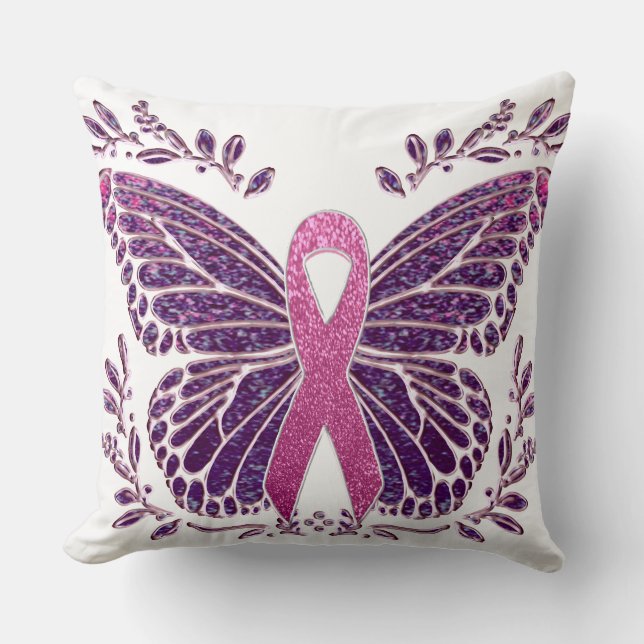 Coussin Beurre de sensibilisation au cancer du sein Fronti (Recto)