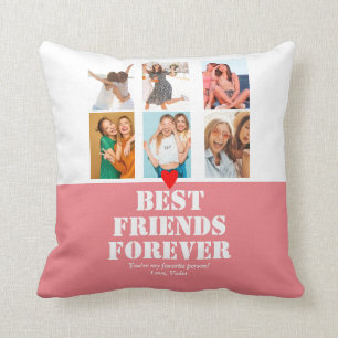 Coussin BFF Photo Collage Personnalisé Personnalisé Amis C