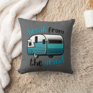 Coussin BFTG Turquoise RV rétro