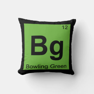 Coussin Bg - Bowling Green Kentucky Symbole Chimique