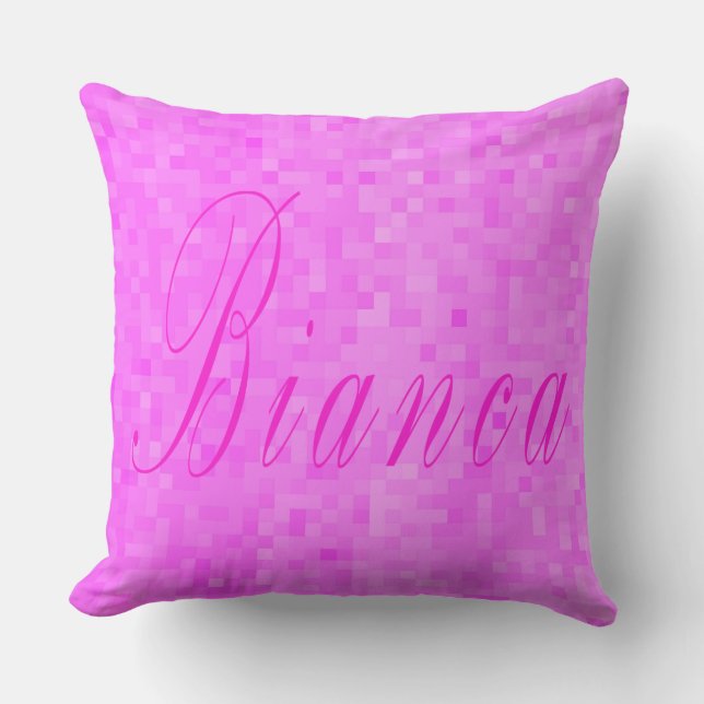 Coussin Bianca Girls Name Logo, (Recto)