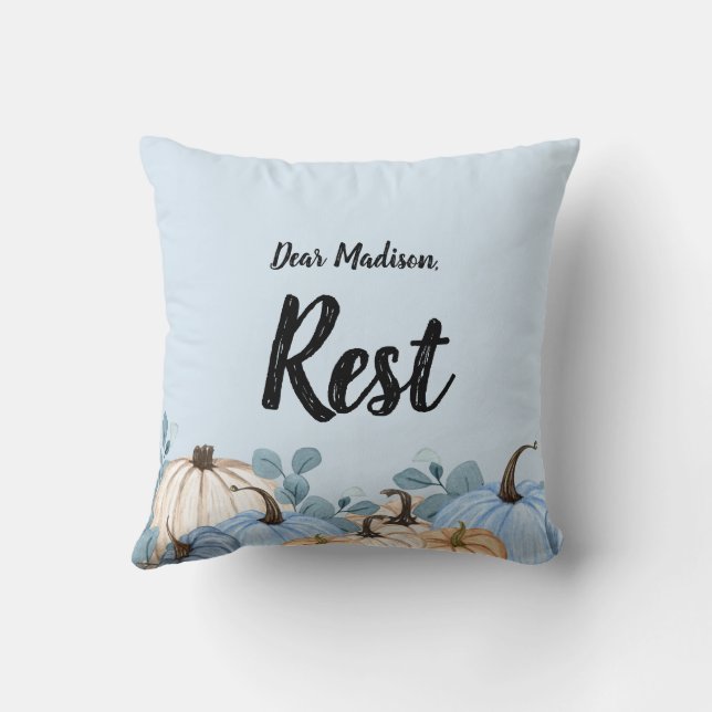Coussin Bible Verse de la moisson de Thanksgiving (Verso)