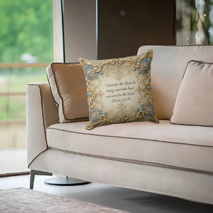 Coussin Bible Verse Personnalisable Victorien